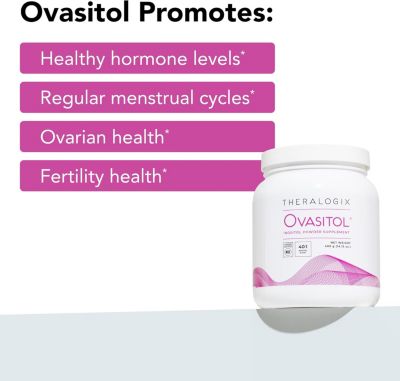 Ovasitol Inositol Powder - 90-Day Supply - Myo-Inositol & D-Chiro Inositol for Hormone Balance & Ovarian Function Support - NSF Certified - 180 Servings