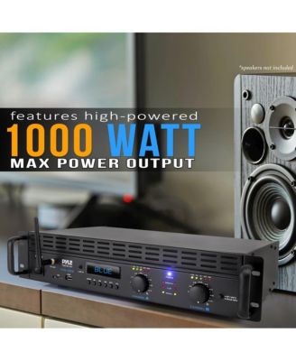 2-Channel Bluetooth Pro Audio Amplifier With Rack Mount & Bridge Mode, 2000 Watt