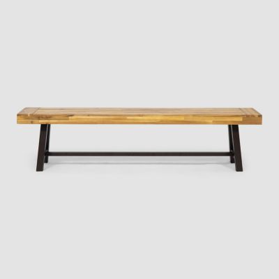 Streamdale Acacia Wood Dining Bench Outdoor Style And Durability