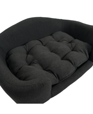 Streamdale Mid-Century Modern Dog Bed with Tufted Cushion