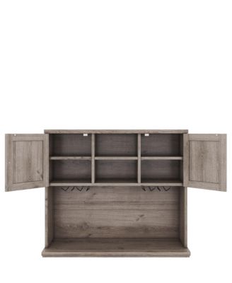 Streamdale Farmhouse Wine Cabinet with Multi-Storage