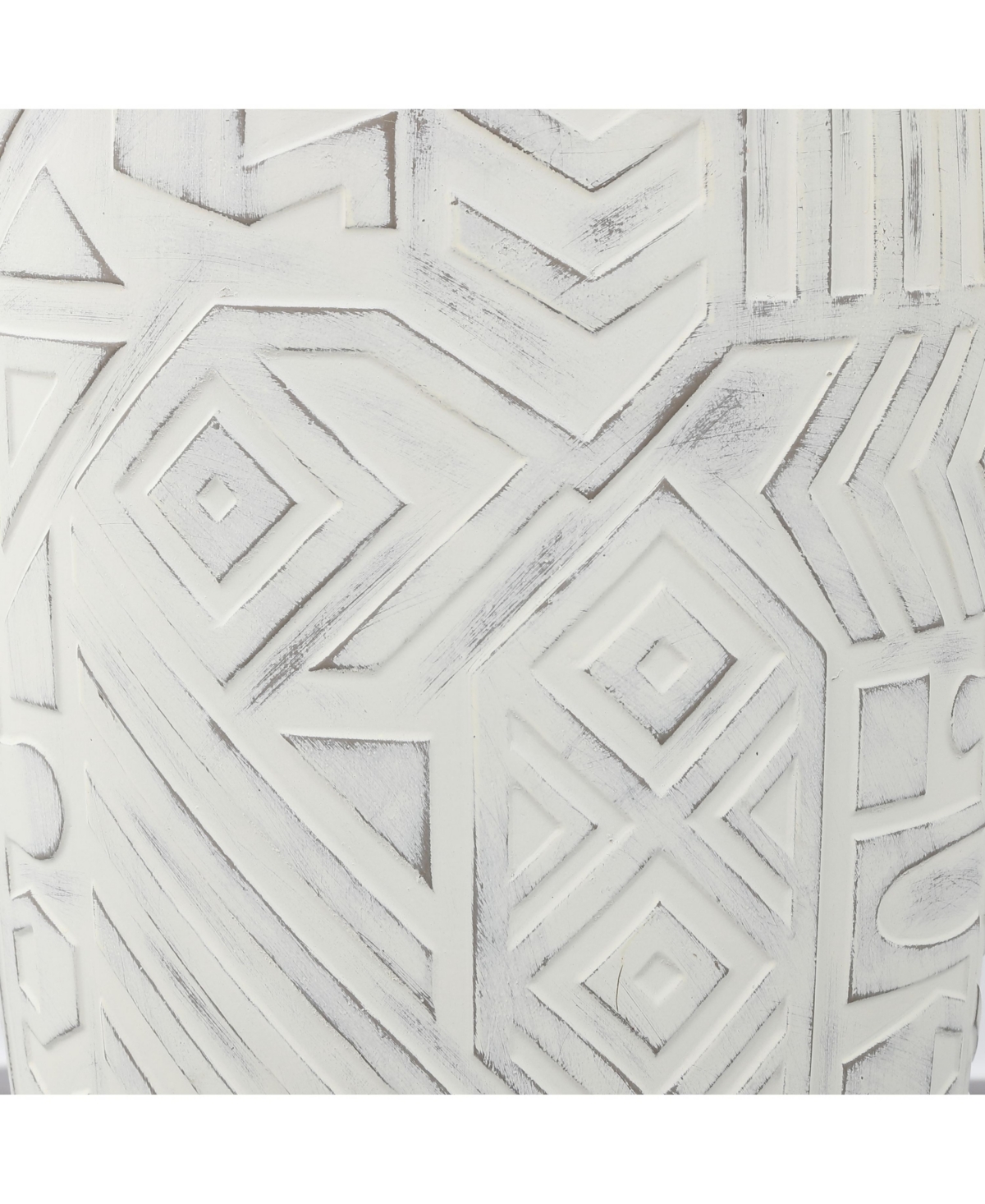 Jonathan Y Rafi Transitional Bohemian Geometric Drum Garden Stool