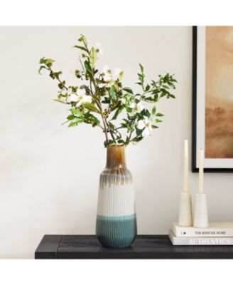 Earth Tones Ombre Stoneware Vase