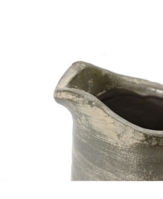 Rustic Farmhouse Brown Small Pitcher Terracotta Vase