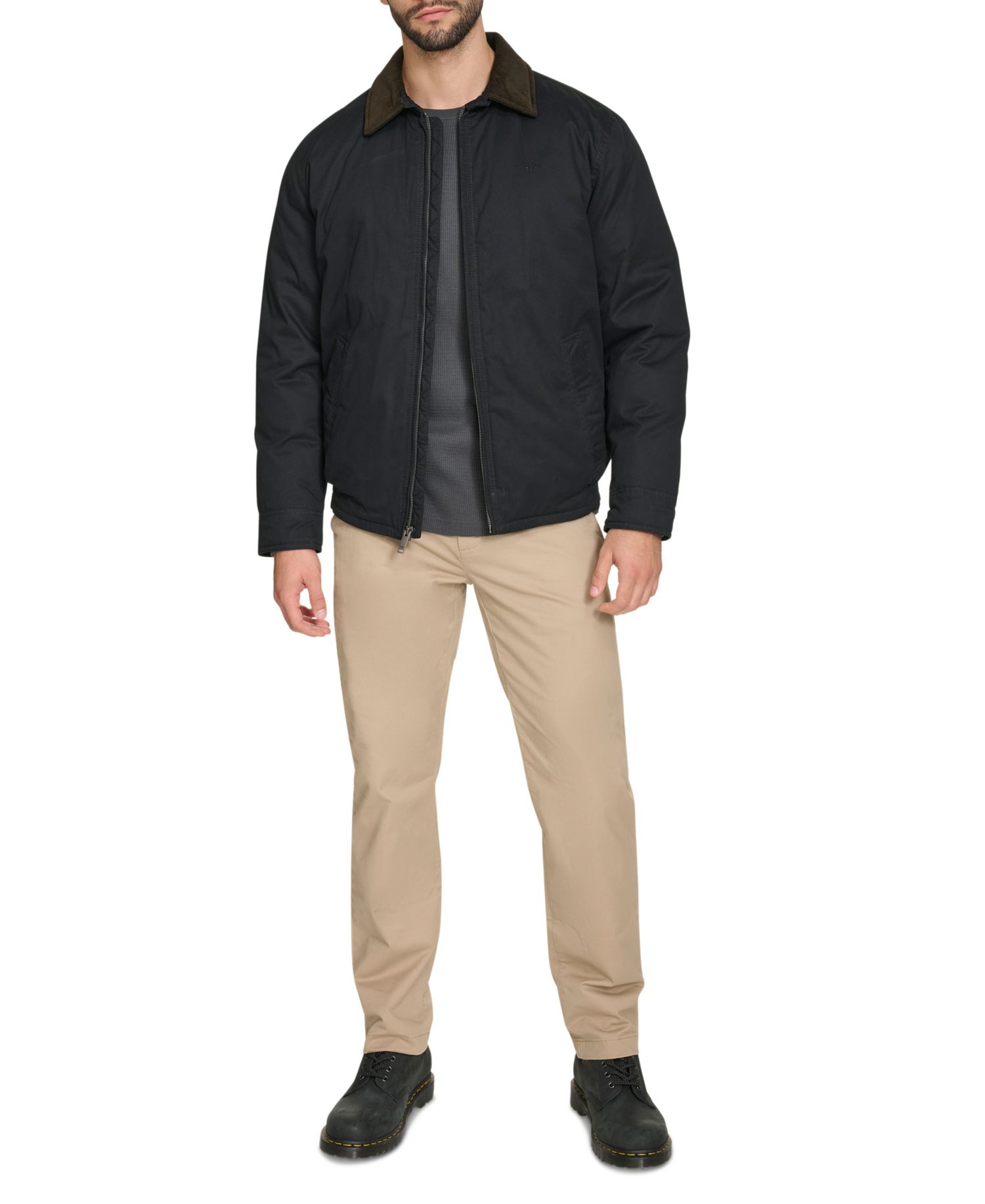 Men's Cotton Twill Bomber Jacket