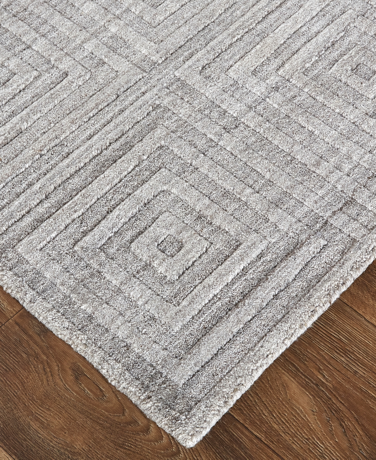 Shop Feizy Redford 8670f 5'x8' Area Rug In Gray