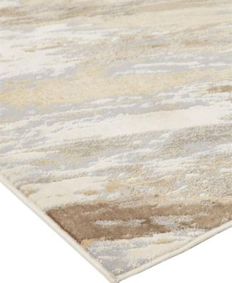 Feizy Parker 3704f 2'1"x3' Area Rug In Ivory,tan