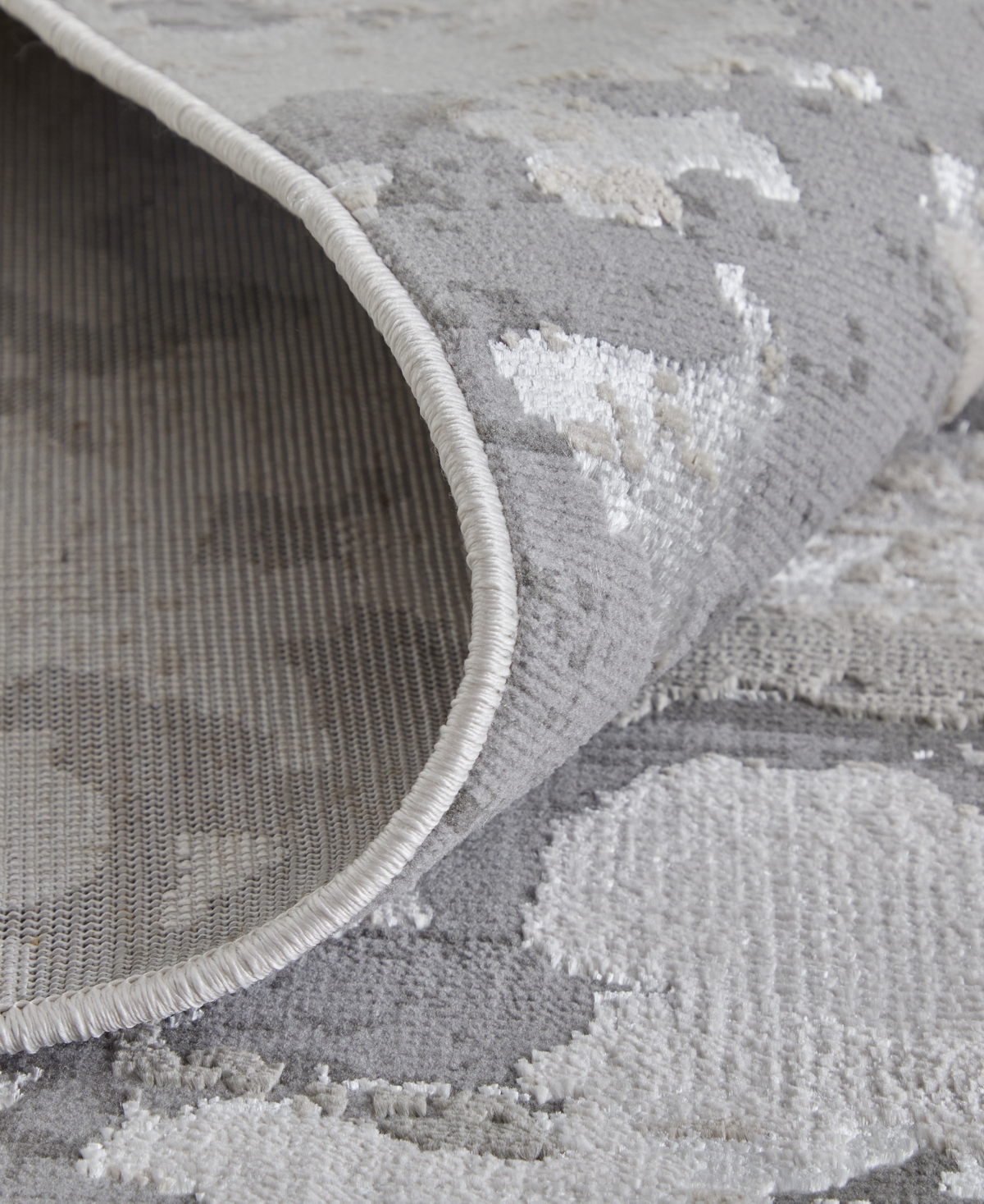 Feizy Micah 3336f 6'7"x9'6" Area Rug In Silver