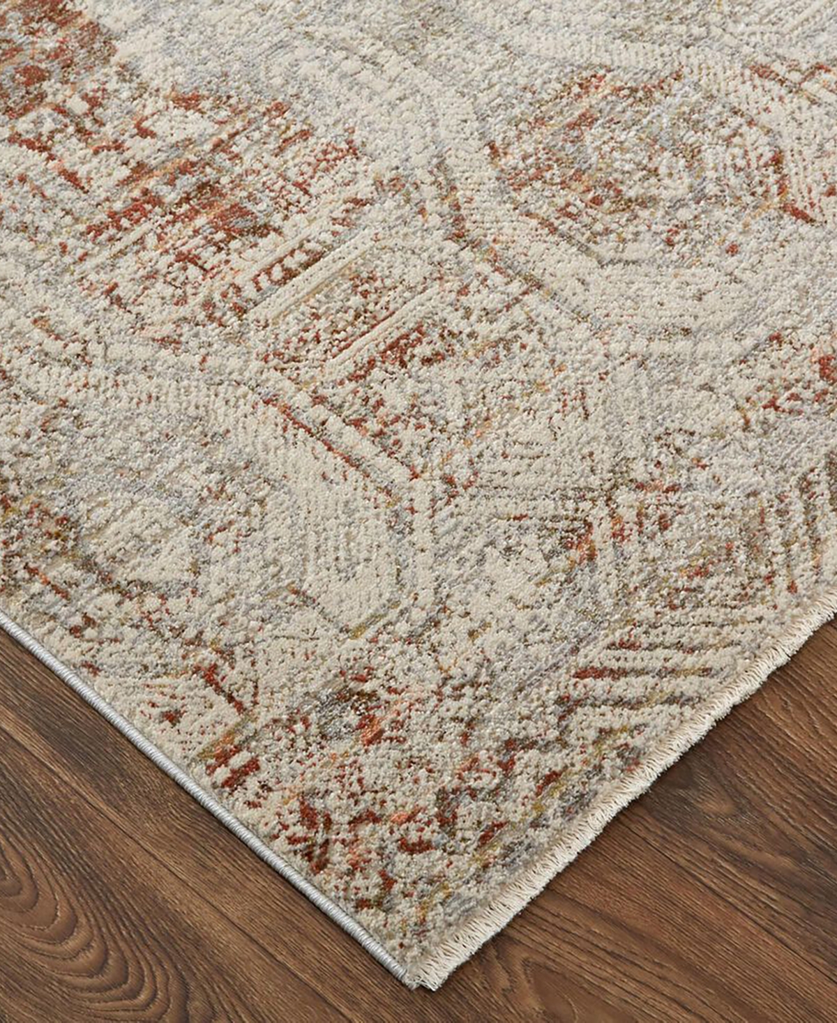 Feizy Kaia 39gkf 3'x5' Area Rug In Tan,ivory