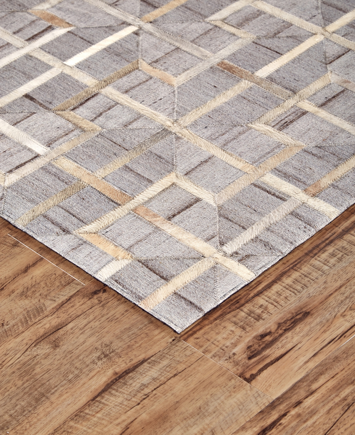 Feizy Fannin 0756f 2'x3' Area Rug In Gray,ivory