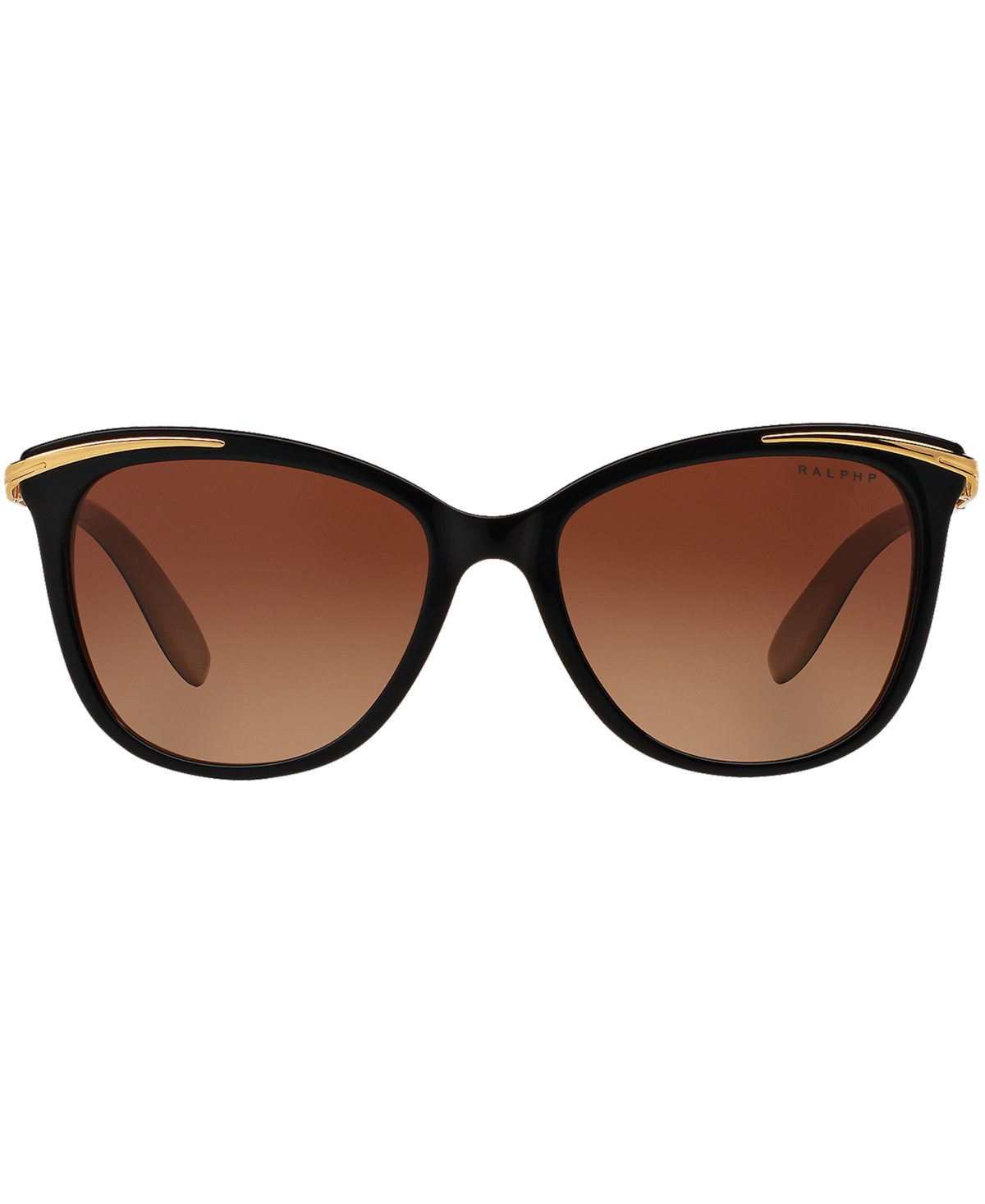 Shop Ralph By Ralph Lauren Ralph Lauren Polarized Sunglasses , Ra5203 In Black Tan,brown Gradient Polar