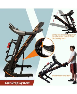 16.5 In Wide Foldable Home Treadmill w/ Bluetooth & Fitness Tracking App