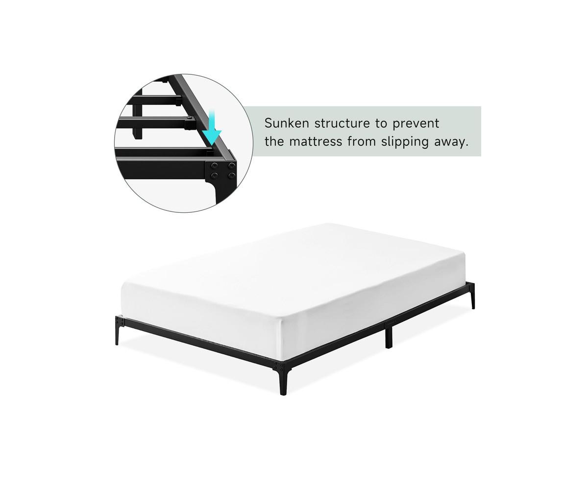 gaomon Bed Frame Heavy Duty Metal Mattress Foundation Platform Sturdy Steel Slat No Box Spring Needed, Easy Assembly