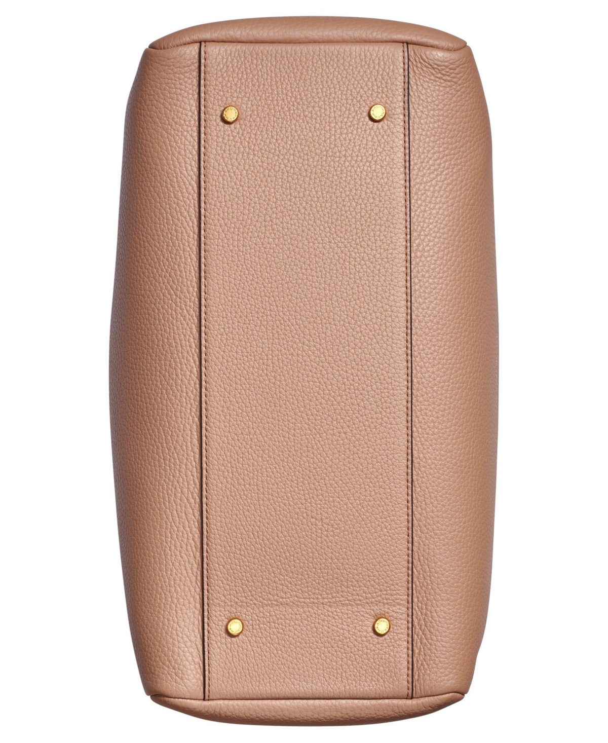 Shop Donna Karan Quogue Leather Triple Compartment Tote Bag In Toasted Almond
