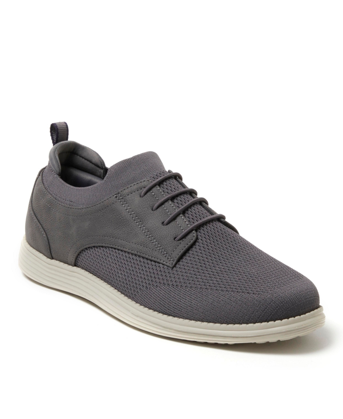 Dearfoams Men's Nash Stretch Knit Oxford Slip On Sneaker