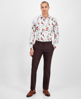 Men's Slim Fit Long Sleeve Button-Front Isola Bella Floral Print Shirt, Exclusively at Macy's