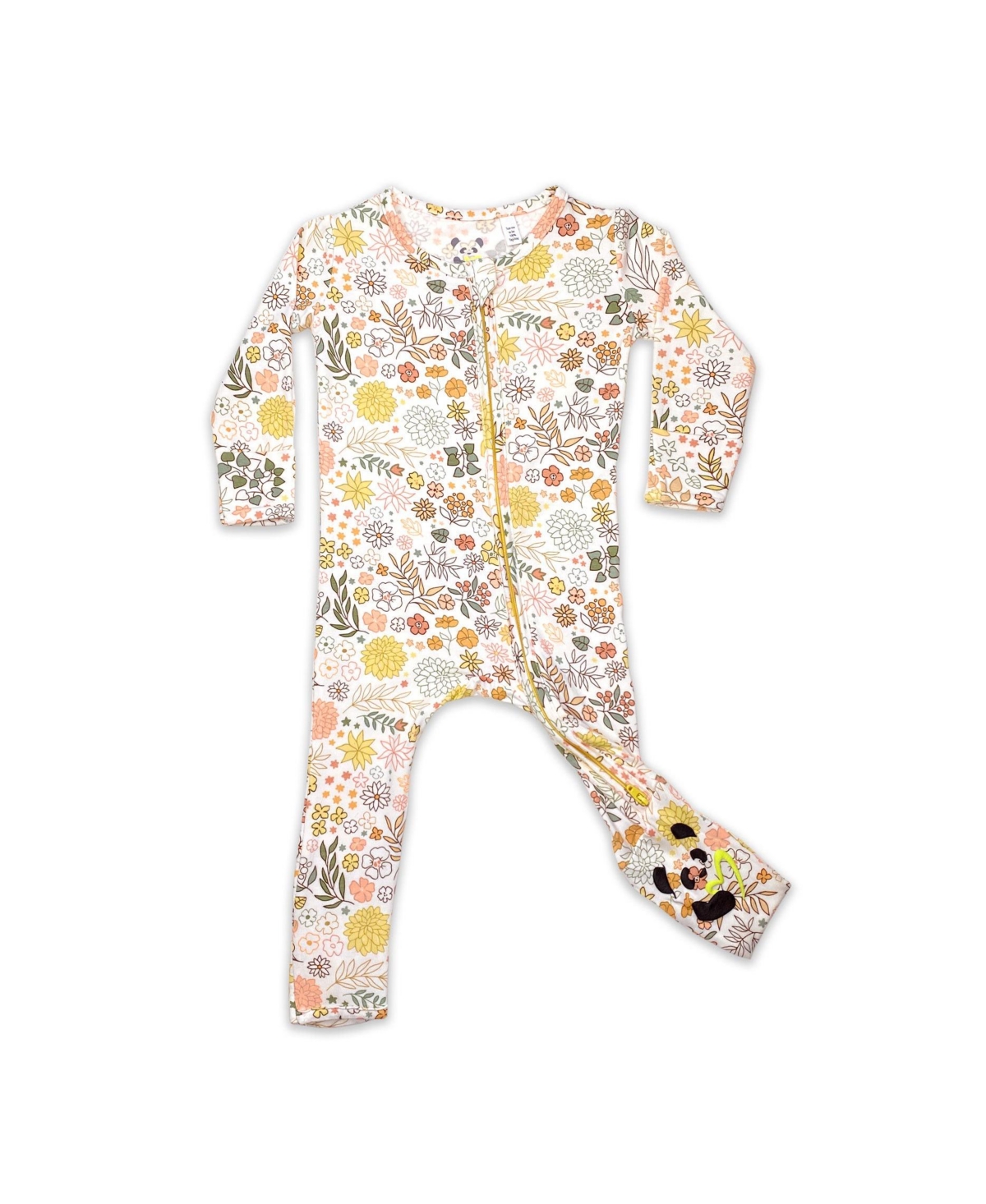 Bellabu Bear Baby Girls BabyConvertible Footie - Fall floral