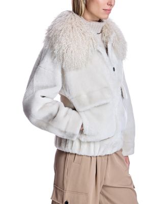 Women's Oversized Shearling Jacket