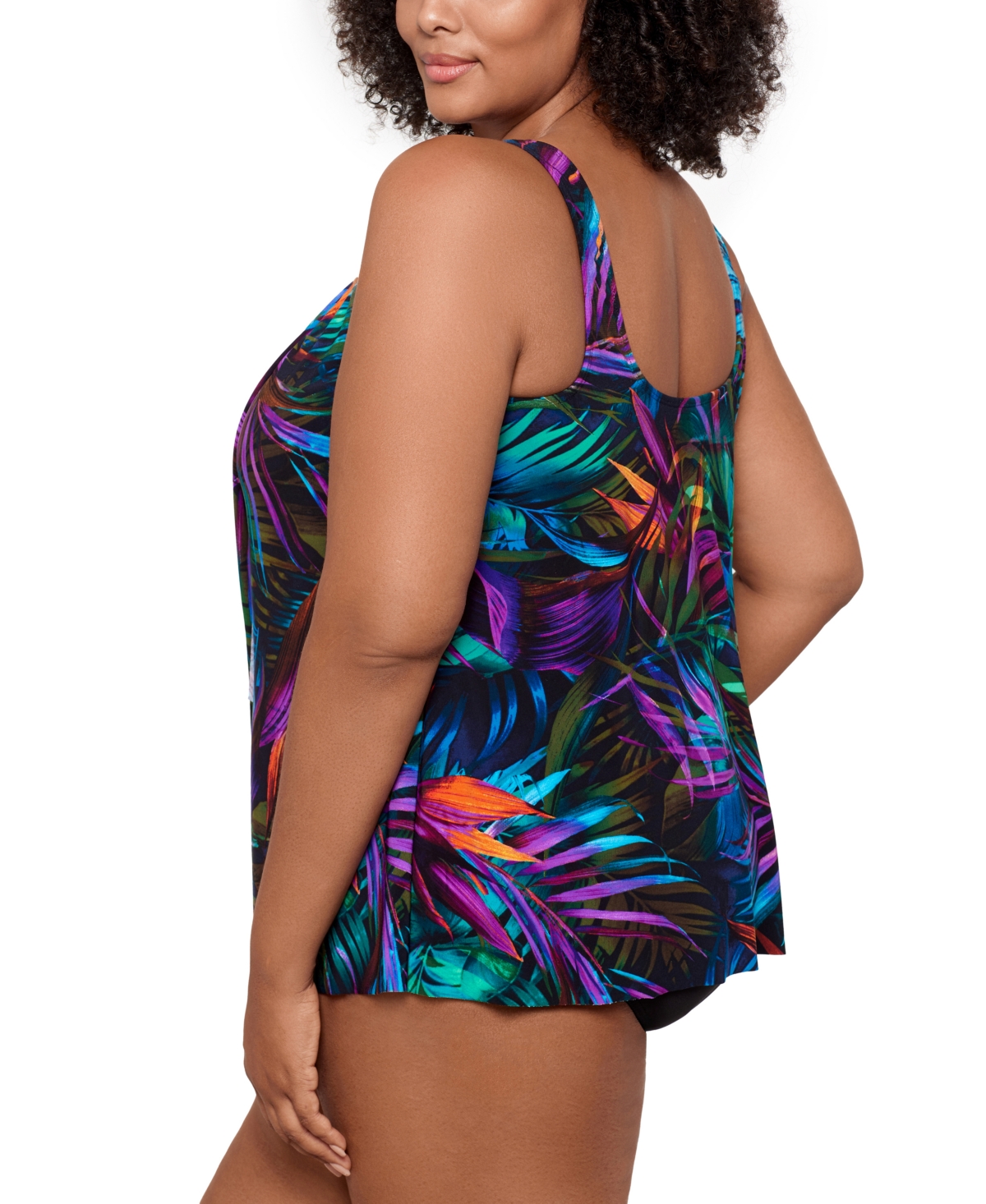 MIRACLESUIT PLUS SIZE PALMA PARADISO URSULA UNDERWIRED TANKINI TOP 