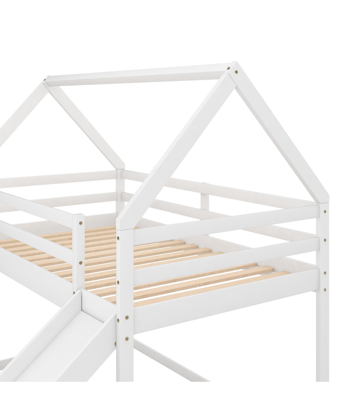Slickblue Twin Size Boat-Shaped Platform Bed with Trundle and Storage