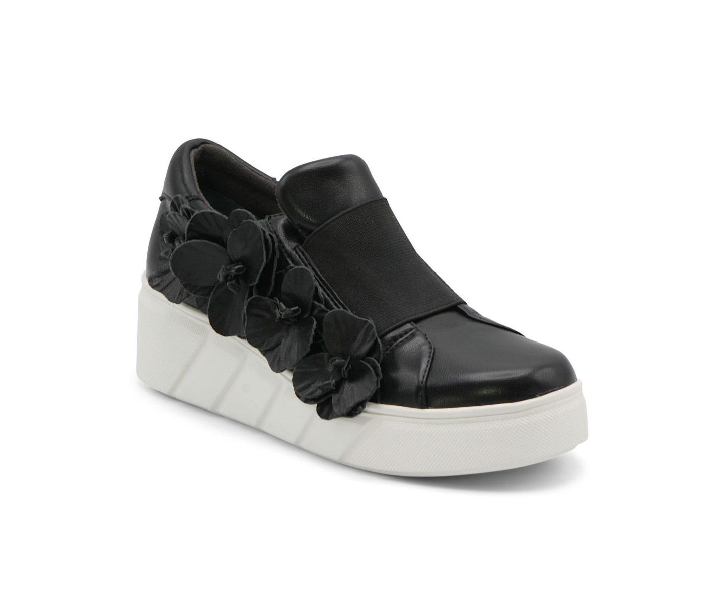 Женские кроссовки Charles David Sport Rachelle Fashion Sneaker Rosettes, цвет: Чёрный — фото 1