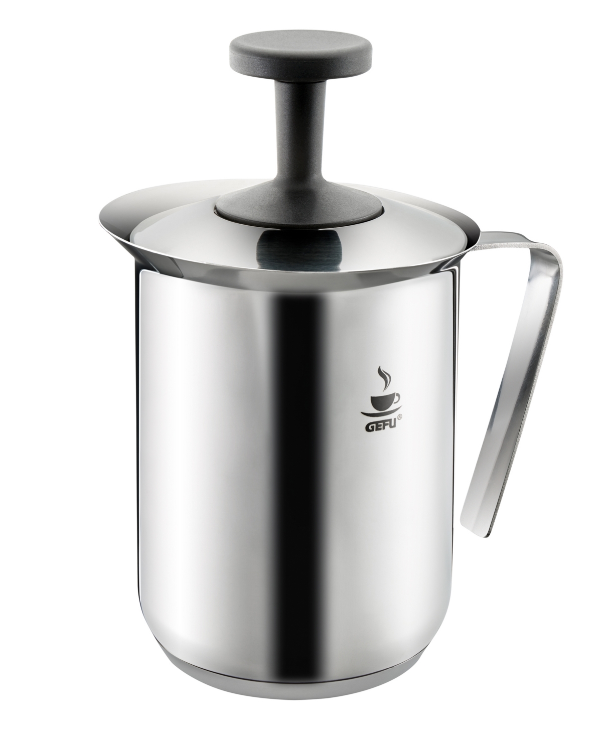GEFU STAINLESS STEEL 2 PIECE STOVE TOP MILK FROTHER 