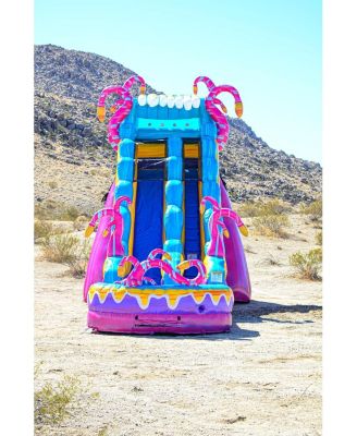 Mystery Jungle 19 ft Commercial Grade Inflatable Water Slide with Pool (with Blower)