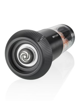 GEFU Stainless Steel With Ceramic Grinder Black Finish Salt or Pepper Mill