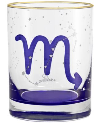 Scorpio Zodiac Double Old-Fashioned Glass, Set of 2