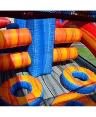 Shadow Obstacle Course Bounce House Inflatable for Kids and Adults with Blower, Commercial Grade, Pop Ups, Outdoor Indoor, Rental Quality - (Piece 1)