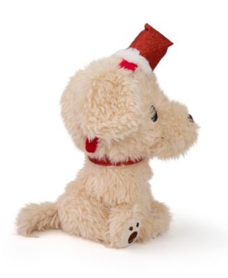 10" Golden Retriever with Christmas Hat Plush Toy, Created for Macy's