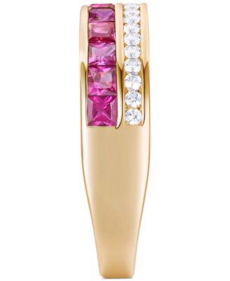 Ruby (1-1/5 ct. t.w.) & Diamond (1/5 ct. t.w.) Ring in 14k Yellow Gold