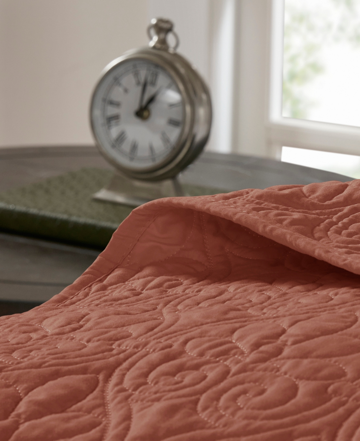 Madison Park Quebec 3-pc. Quilt Set, Full/queen In Clay Red