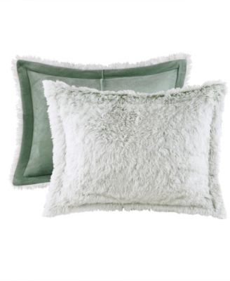 Malea Shaggy Faux-Fur 3-Pc. Comforter Set, Full/Queen