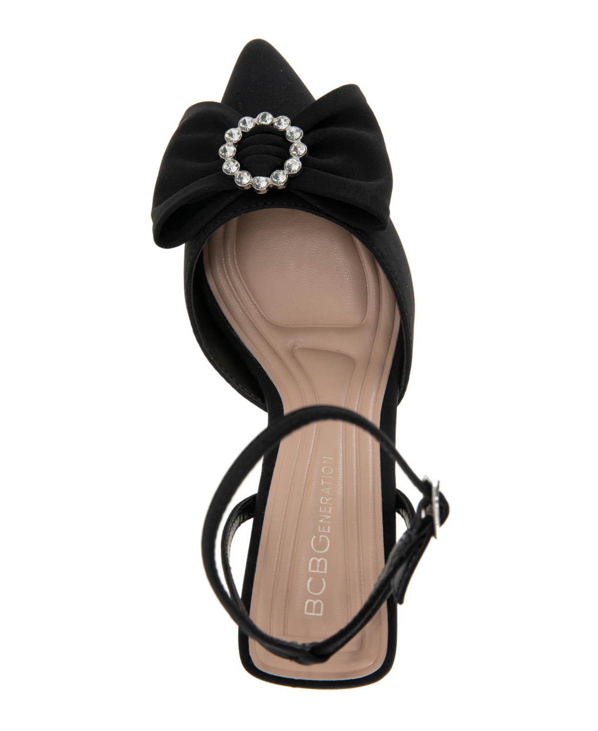 BCBGeneration Women's Ipany Ankle Strap Bow Dress Pumps