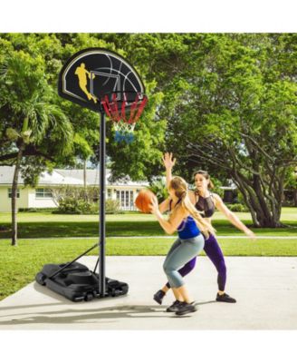 4.25-10 Feet Portable Adjustable Basketball Goal Hoop System