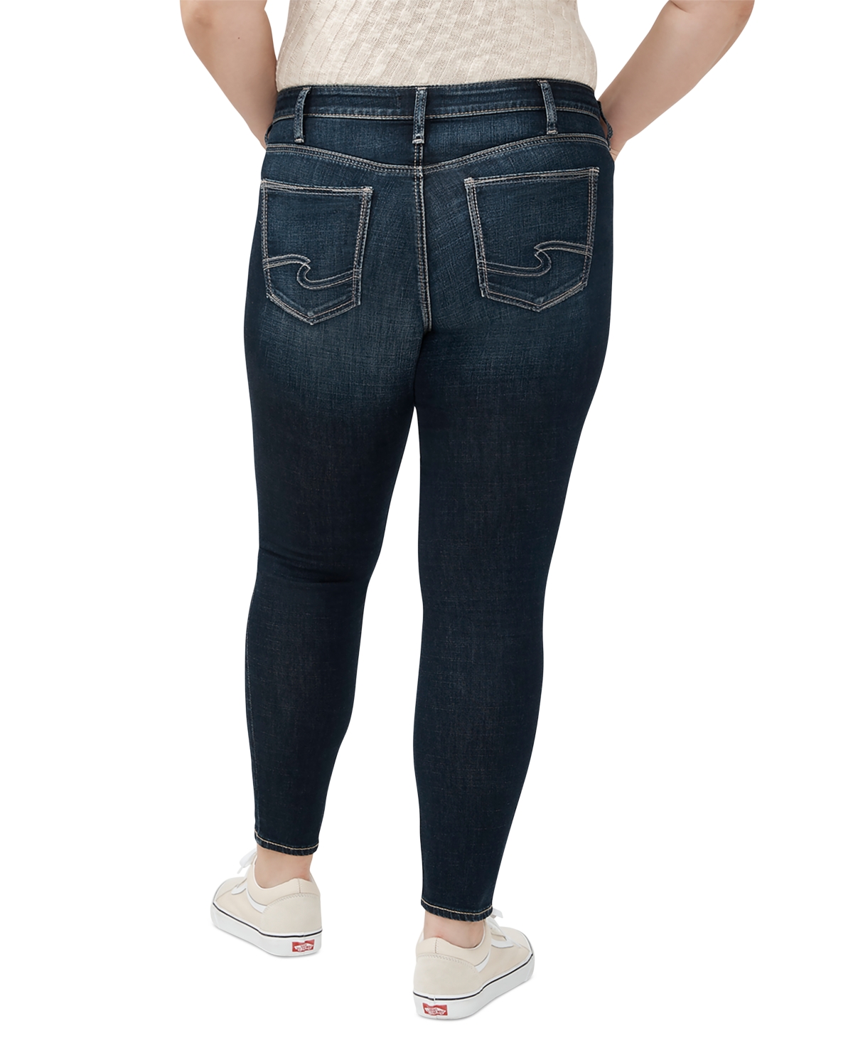 Silver Jeans Co. Plus Size Suki Mid-Rise Curvy-Fit Skinny Jeans