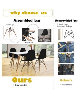 Set of 2 Mid-Century Modern DSW Dining Side Chair