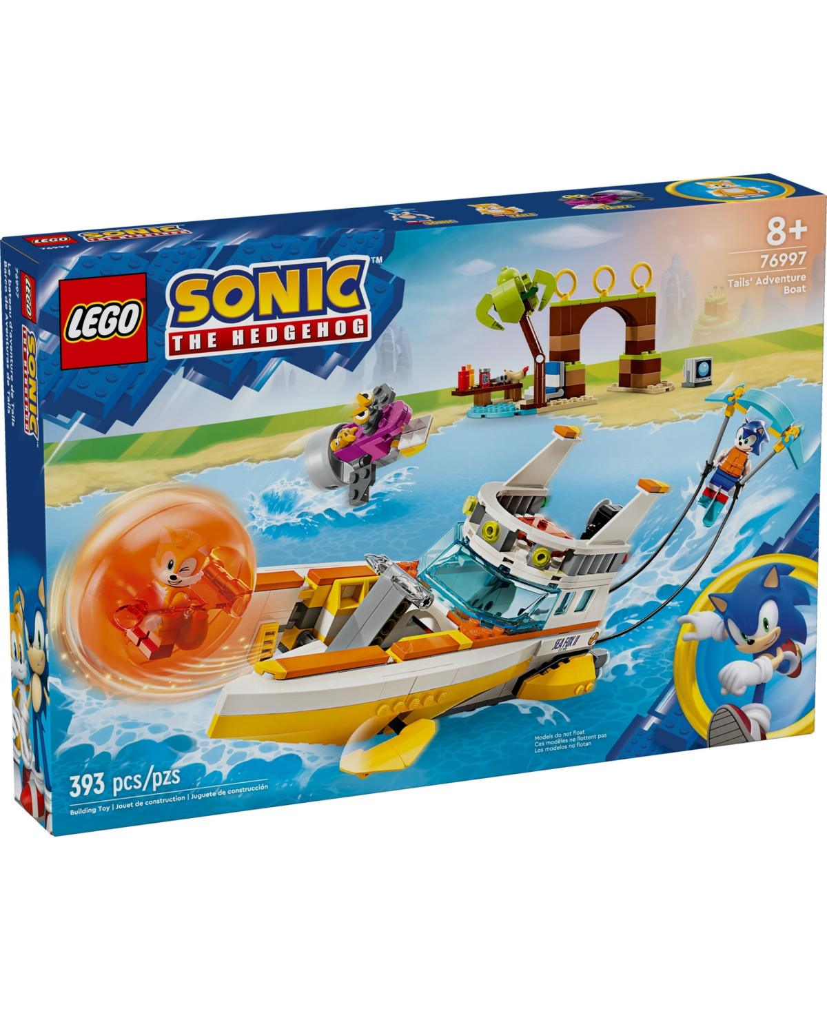 Lego Sonic The Hedgehog Tails' Adventure Boat Toy 76997 In Multi Color