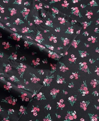 Printed Microfiber 4 Piece Sheet Set, Queen