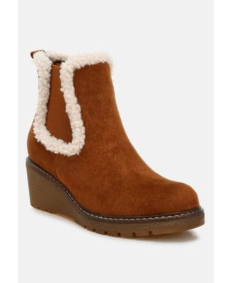 Thunderhoof Faux Fur Lined Chelsea Boots