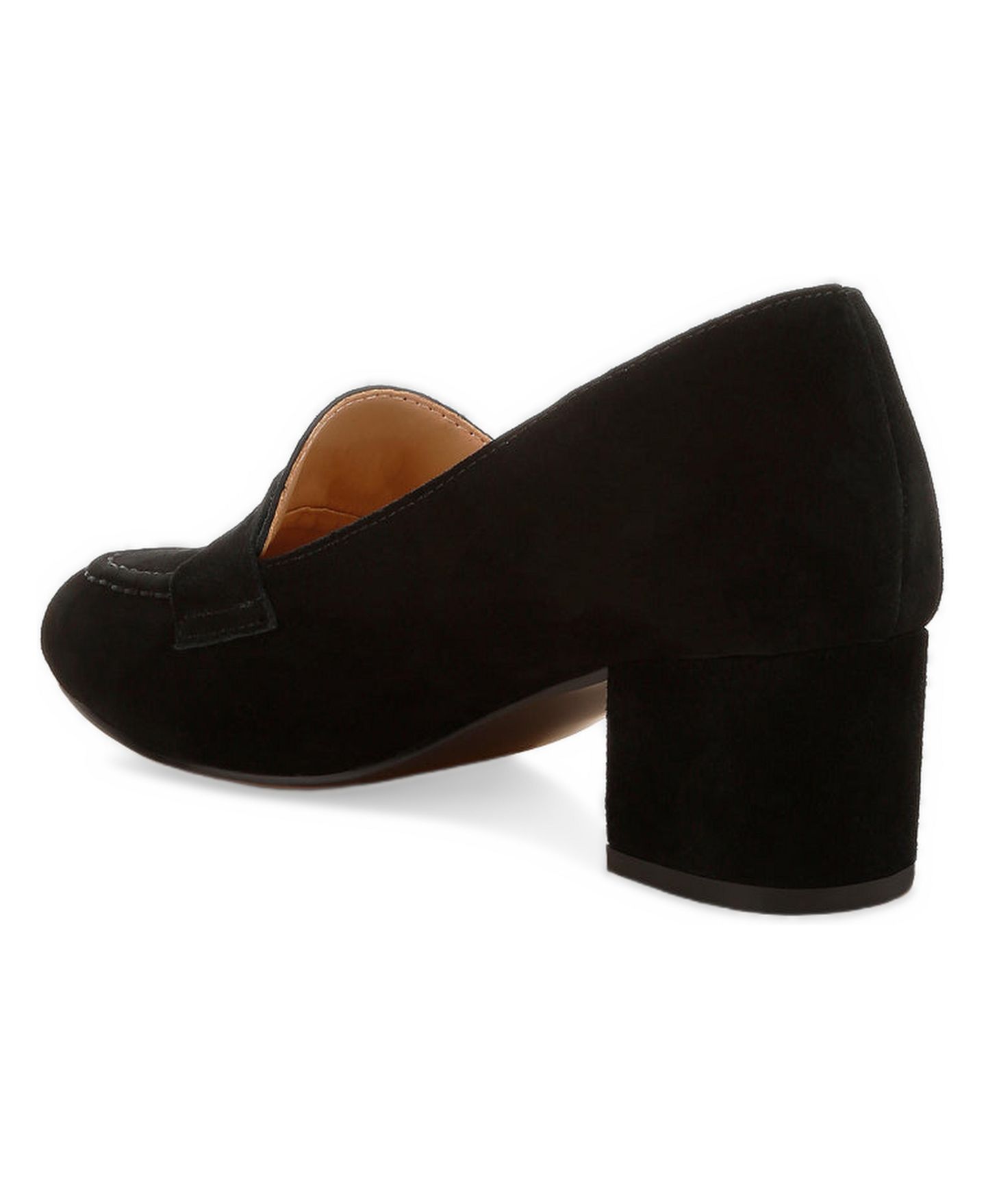 Женские туфли Rag & Co Astra Block Heel Genuine Suede, цвет: Чёрный — фото 2