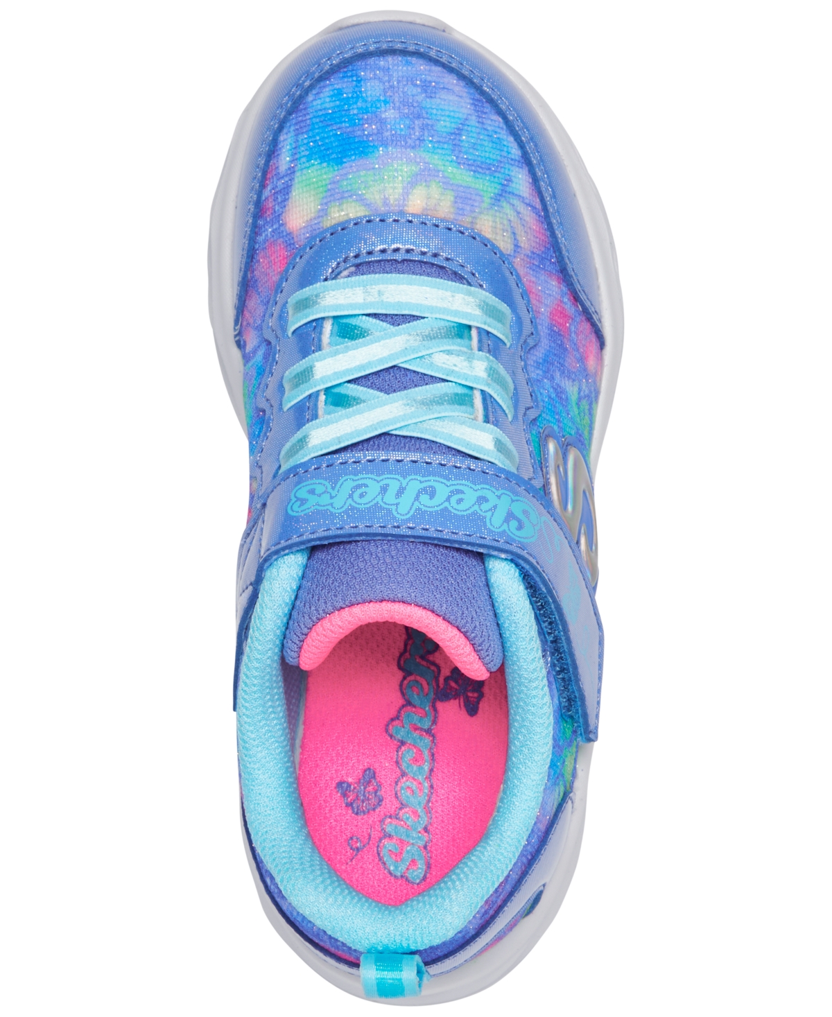 Skechers Toddler Girls Coastline - Flutter Fly Fastening Strap Casual Sneakers from Finish Line