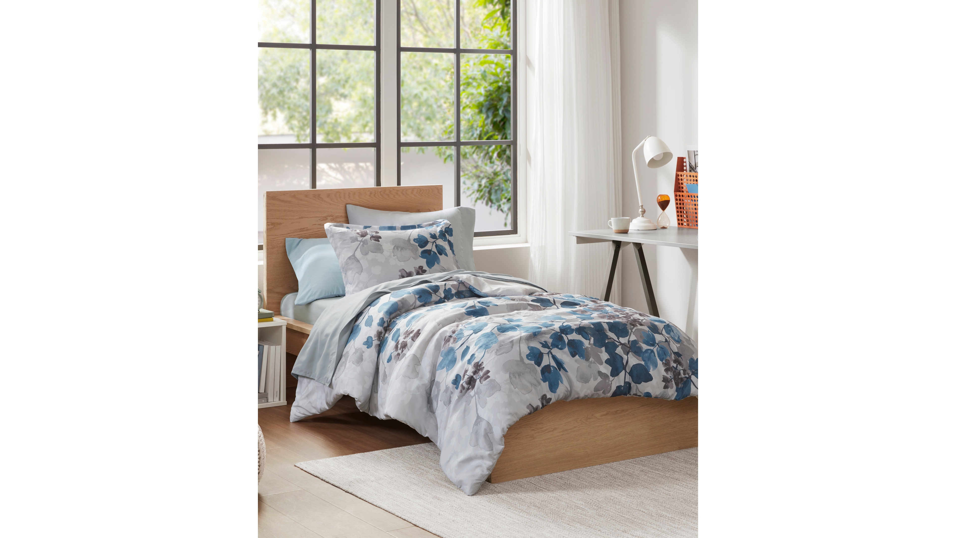 Madison Park Essentials Alexis Botanical Leaf 6-Pc. Comforter Set, Twin Xl