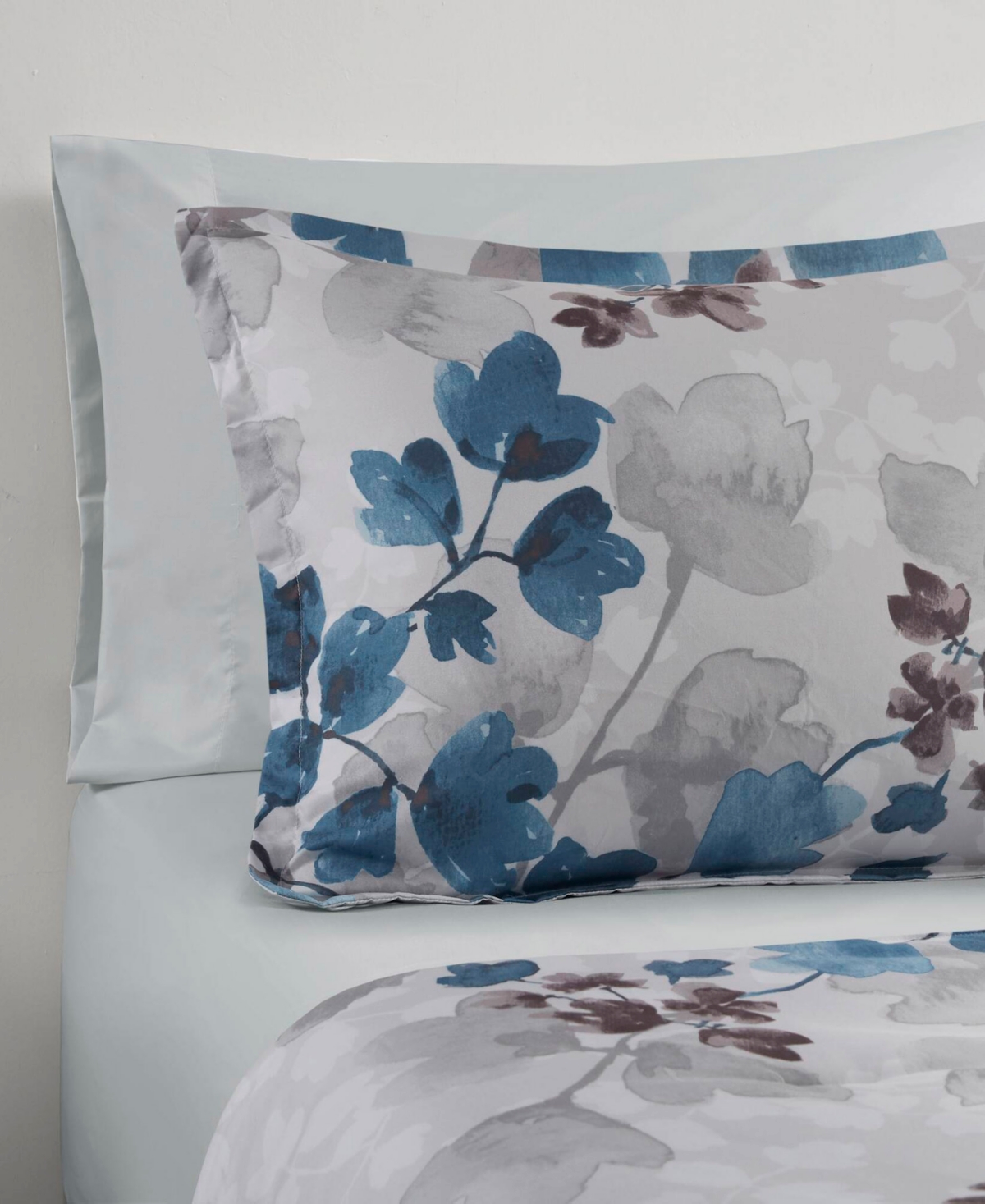 Madison Park Essentials Alexis Botanical Leaf 6-pc. Comforter Set, Twin Xl In Blue