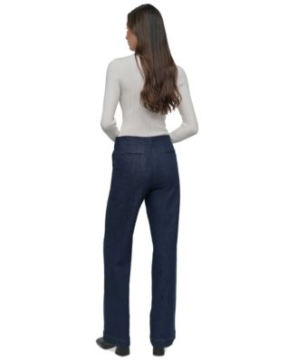 Petite High-Rise Wide-Leg Trouser