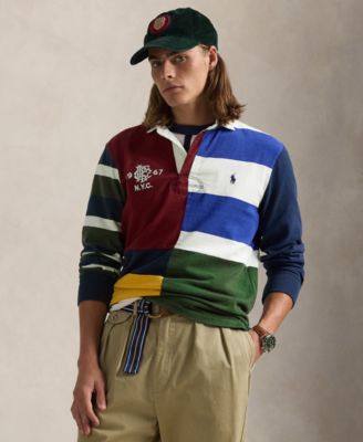 Polo Ralph Lauren - Men's Classic-Fit Patchwork Jersey Rugby Shirt