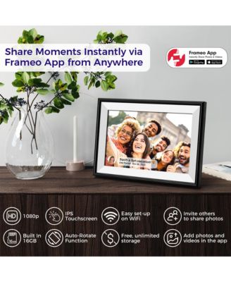 10.1" WiFi Frameo Digital Picture Frame - 32GB Built in Storage