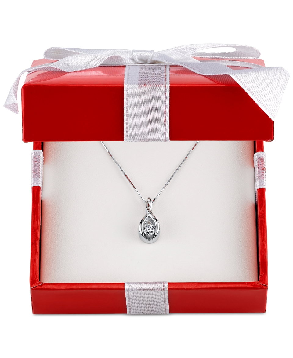 Sirena Diamond Twist Pendant Necklace in 14k Gold or White Gold (1/5