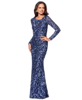 Women's Sequinned Embroidered Evening Gown